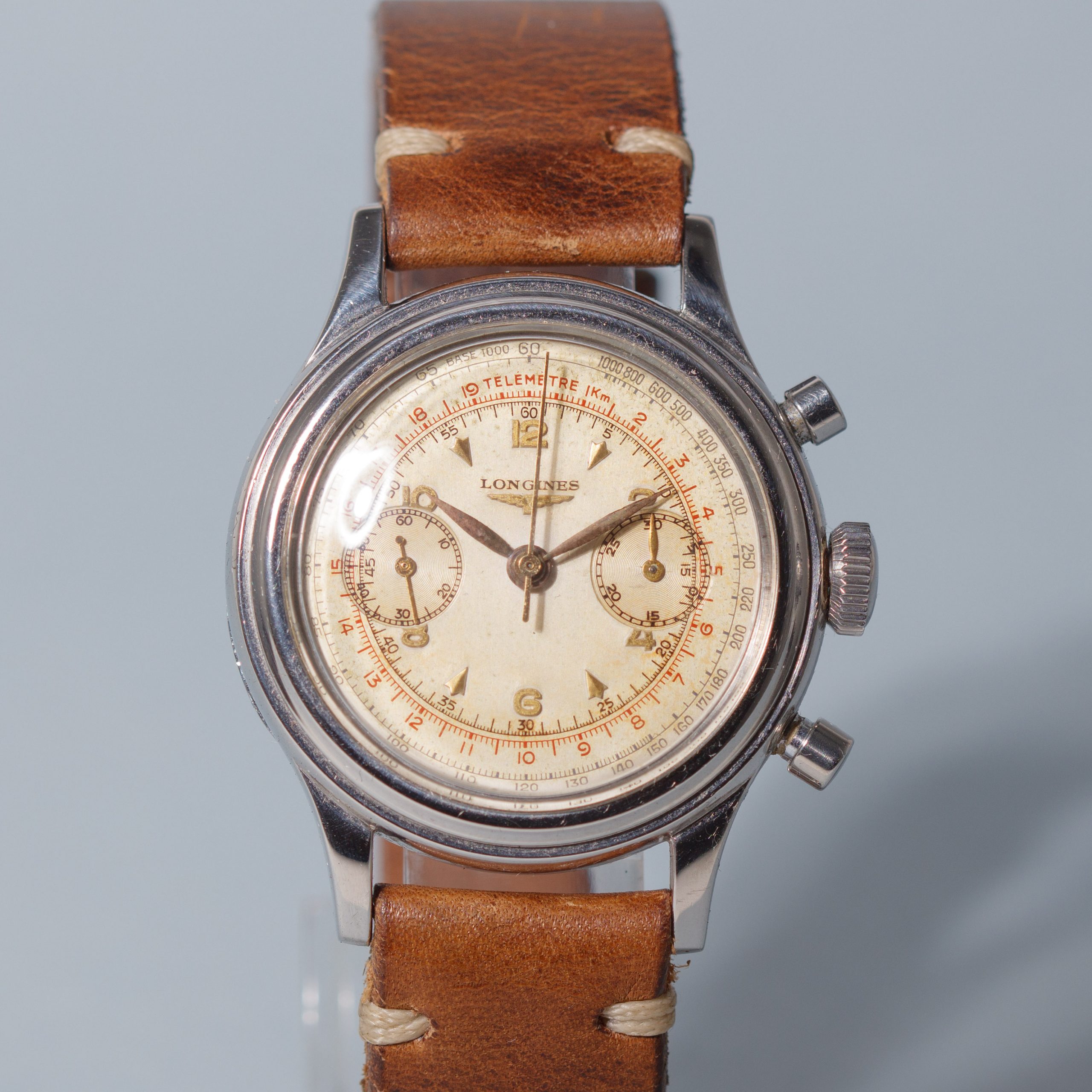 LONGINES VINTAGE CHRONO VINTAGE REF 6075 3 CAL 30CH IN STEEL